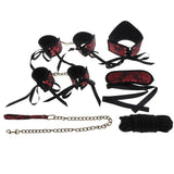 Maxbell 5 pcs/set Adjustable Nylon Handcuffs Wrist Ankle Cuffs Restraint Accessories