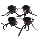 Maxbell 5 pcs/set Adjustable Nylon Handcuffs Wrist Ankle Cuffs Restraint Accessories