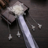 Maxbell Tassel Hair Clips White
