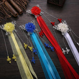 Maxbell Tassel Hair Clips White