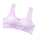 Young Girl Soft Breathable Underwear Training Bra Vest with Bowknot Pink