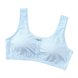 Young Girl Soft Breathable Underwear Training Bra Vest with Bowknot Blue