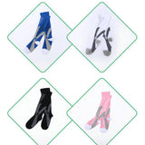 1Pair Compression Socks Knee High Stockings Sleeve Sneaker Socks Black L-XL