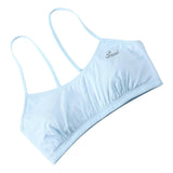 Maxbell Teen Bra Girls Soft Breathable Training Bra Vest Seamless Wireless Blue