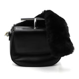 Maxbell Ladies Plush Faux Fur Bag Strap Replacements DIY Tote Bag Handbag Belt Brown