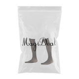 Maxbell Men's Sexy Mesh Floral Lace Anti-slip Knee High Socks Rhinestone Stockings
