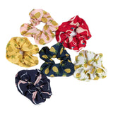 6Pack Womens Girls Satin Scrunchies Hair Rope Tie Scrunchy Ponytail Holder