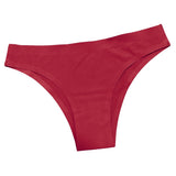 Maxbell G-string Briefs Panties Seamless Thongs Lingerie Underwear Wine Red XL