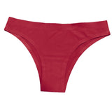 Maxbell G-string Briefs Panties Seamless Thongs Lingerie Underwear Wine Red XL