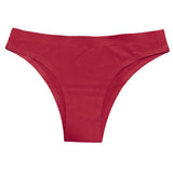 Maxbell G-string Briefs Panties Seamless Thongs Lingerie Underwear Wine Red XL