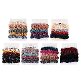 6Pack Ladies Girls Hair Scrunchies Stretchy Hair Rope Tie Ponytail Holder 01