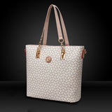 6pcs/Set Leather Handbag Shoulder Bags Purse Messenger Clutch Bags White