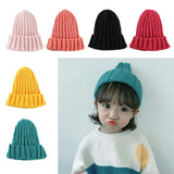 Maxbell Kids Baby Girls Boys Winter Knit Beanies Hat Causal Cozy Hats Cap Red