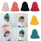 Maxbell Kids Baby Girls Boys Winter Knit Beanies Hat Causal Cozy Hats Cap Red