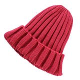 Maxbell Kids Baby Girls Boys Winter Knit Beanies Hat Causal Cozy Hats Cap Red