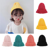 Maxbell Kids Baby Girls Boys Winter Knit Beanies Hat Causal Cozy Hats Cap Red