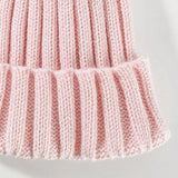 Maxbell Kids Baby Girls Boys Winter Knit Beanies Hat Causal Cozy Hats Cap Light Pink