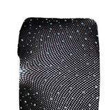 Maxbell Ladies Sheer Fishnet Thigh-High Stockings High Waist Crystal Pantyhose Black