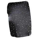 Maxbell Ladies Sheer Fishnet Thigh-High Stockings High Waist Crystal Pantyhose Black