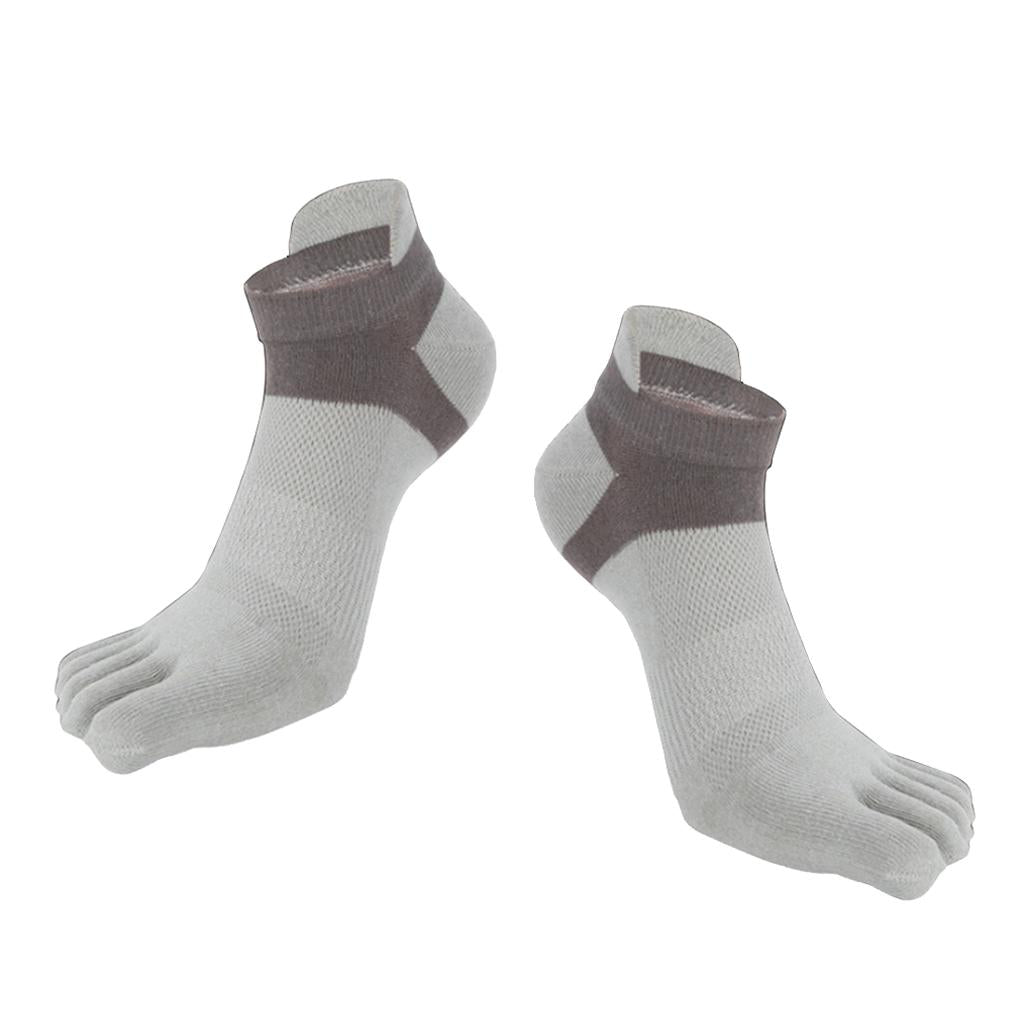 Ankle Toe Socks Cotton Warm Ankle Socks for Men and Women Gray