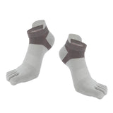 Maxbell  Ankle Toe Socks Cotton Warm Ankle Socks for Men and Women Gray