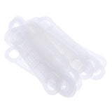 Maxbell 30Pcs Non-Slip Silicone Clothes Hanger Grips Clothing Hanger Strips White L