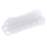 Maxbell 30Pcs Non-Slip Silicone Clothes Hanger Grips Clothing Hanger Strips White L