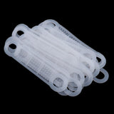 Maxbell 30Pcs Non-Slip Silicone Clothes Hanger Grips Clothing Hanger Strips White L
