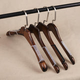 Maxbell 30Pcs Non-Slip Silicone Clothes Hanger Grips Clothing Hanger Strips Black S