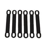 Maxbell 30Pcs Non-Slip Silicone Clothes Hanger Grips Clothing Hanger Strips Black S