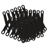 Maxbell 30Pcs Non-Slip Silicone Clothes Hanger Grips Clothing Hanger Strips Black L