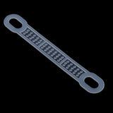 Maxbell 50Pcs Non-Slip Silicone Clothes Hanger Grips Clothing Hanger Strips White S