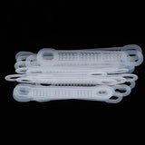Maxbell 50Pcs Non-Slip Silicone Clothes Hanger Grips Clothing Hanger Strips White S
