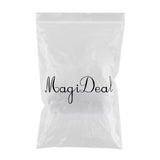 Maxbell 50Pcs Non-Slip Silicone Clothes Hanger Grips Clothing Hanger Strips White L