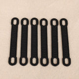 Maxbell 50Pcs Non-Slip Silicone Clothes Hanger Grips Clothing Hanger Strips Black S