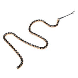 Maxbell Rhinestone Long Tassel Chain Hair Pins Wedding Accessories Black