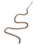 Maxbell Rhinestone Long Tassel Chain Hair Pins Wedding Accessories Black