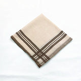 100% Cotton Plaid Handkerchiefs Hanky Pocket Square for Men Women 38cm