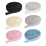 Maxbell 16m Elastic Stretch Cord for Clothes Dress Sport Pant Sewing Trim White