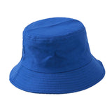 Fashion Women Men Folding Fisherman Hat Unisex Hip Hop Bucket Cap Royal Blue