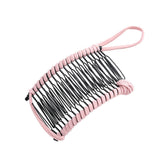 20Combs Woman New Fashion Banana Clips Hairpin Tray Hair Plug Comb Pink