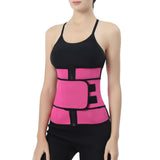 Women's Waist Cincher Girdle Belt Body Shaper Tummy Trainer Corset Red S