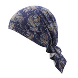 Women Muslim Turban Cancer Chemo Cap Head Scarf Cover Hat Type 10