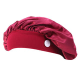 Women Muslim Turban Cancer Chemo Cap Head Scarf Cover Hat Wine Red