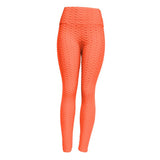 Maxbell Women Yoga Pants High Waist Push Up Workout Leggings M Orange