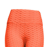 Maxbell Women Yoga Pants High Waist Push Up Workout Leggings L Orange