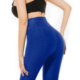 Maxbell Women Yoga Pants High Waist Push Up Workout Leggings S Royal Blue