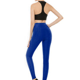 Maxbell Women Yoga Pants High Waist Push Up Workout Leggings S Royal Blue