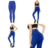 Maxbell Women Yoga Pants High Waist Push Up Workout Leggings S Royal Blue