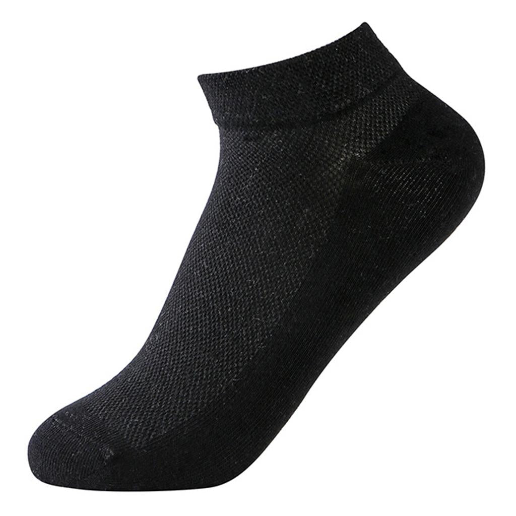 5/10 Pairs Ankle Socks Low Cut Sneaker Socks Athletic Stockings Hosiery Black 5 Pairs